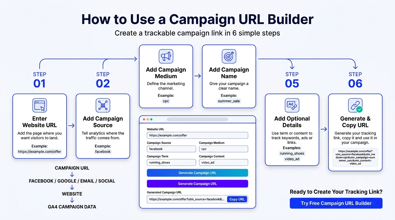 How to create a campaign tracking URL using a Campaign URL Builder